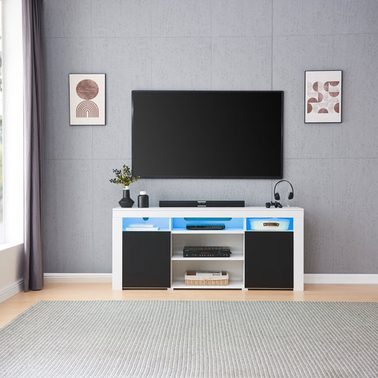 Lenexa LED TV Console White/Black