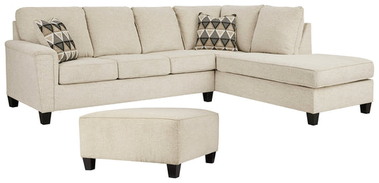Abinger 2-Piece Sectional with Ottoman Rent Wise Rent To Own Jacksonville, Florida