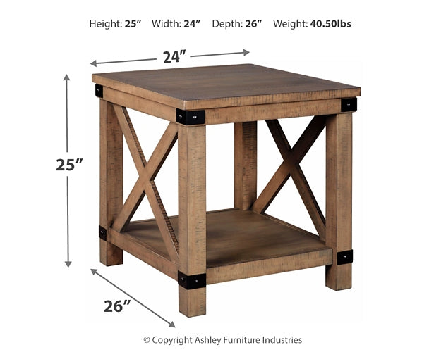 Aldwin Rectangular End Table Rent Wise Rent To Own Jacksonville, Florida