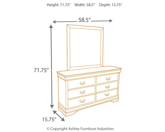 Alisdair Dresser and Mirror Rent Wise Rent To Own Jacksonville, Florida