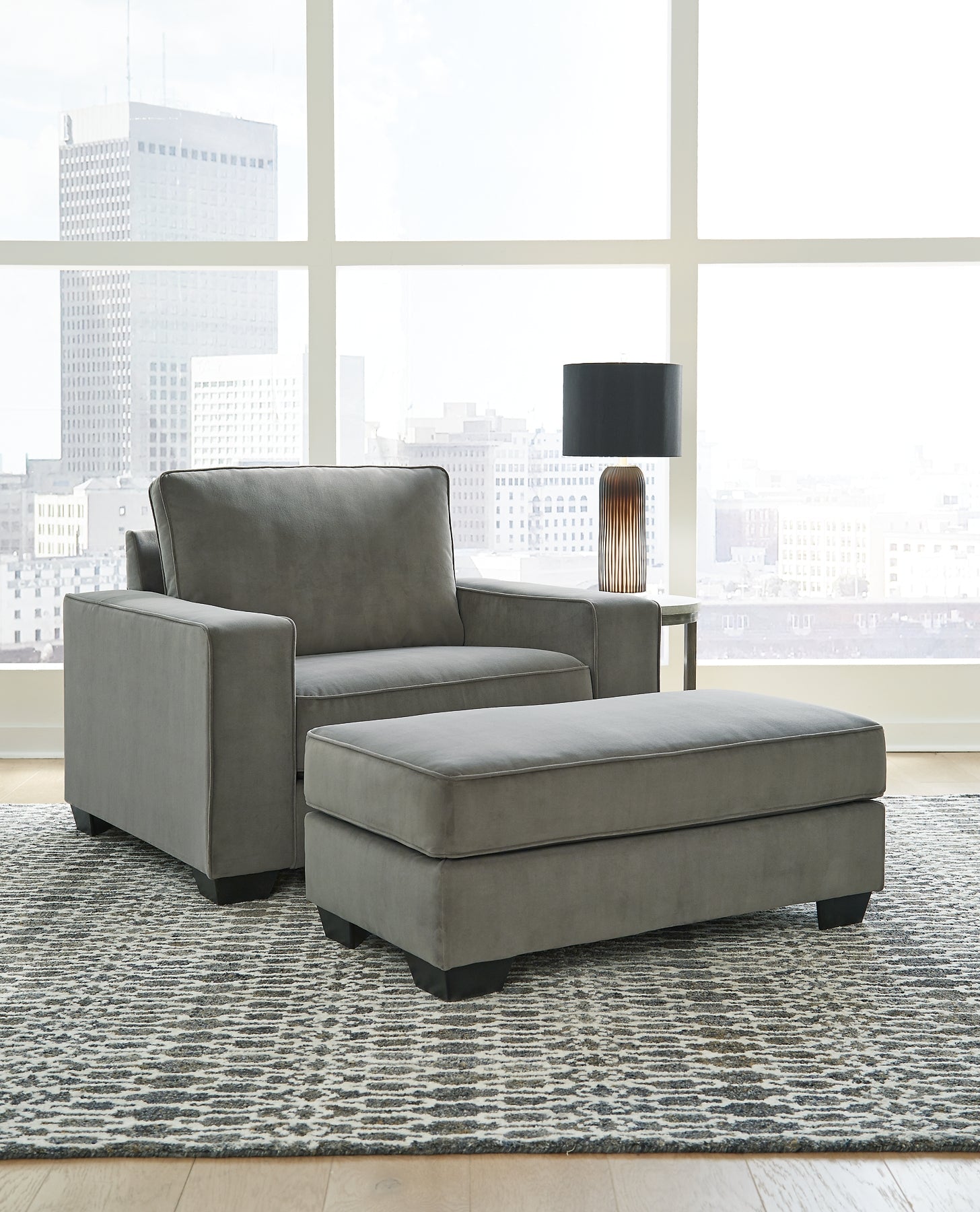 Angleton Chair and Ottoman Rent Wise Rent To Own Jacksonville, Florida