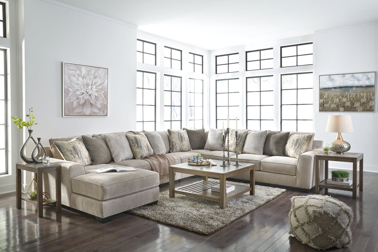 Ardsley 5-Piece Sectional with Chaise Rent Wise Rent To Own Jacksonville, Florida