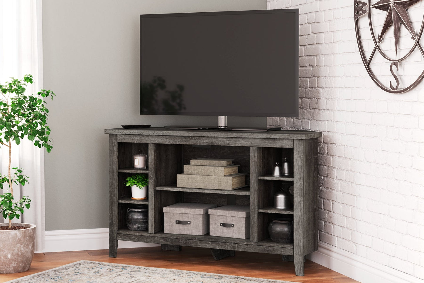 Arlenbry Corner TV Stand/Fireplace OPT Rent Wise Rent To Own Jacksonville, Florida