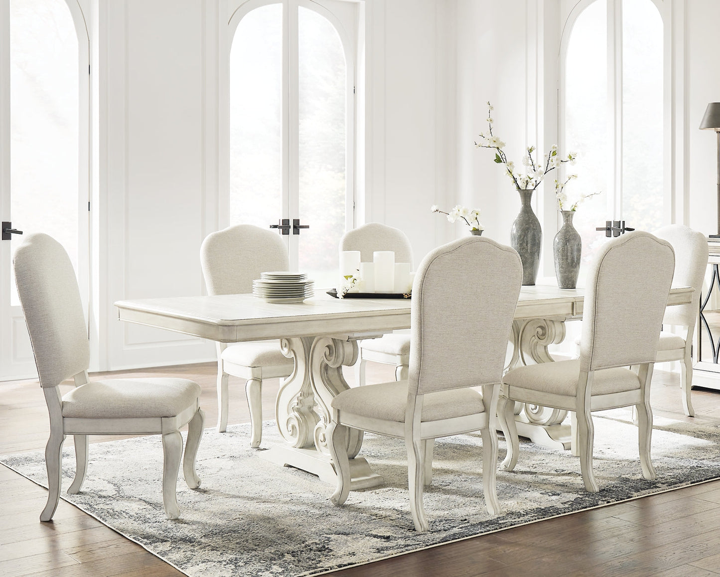 Arlendyne Dining Table and 6 Chairs Rent Wise Rent To Own Jacksonville, Florida