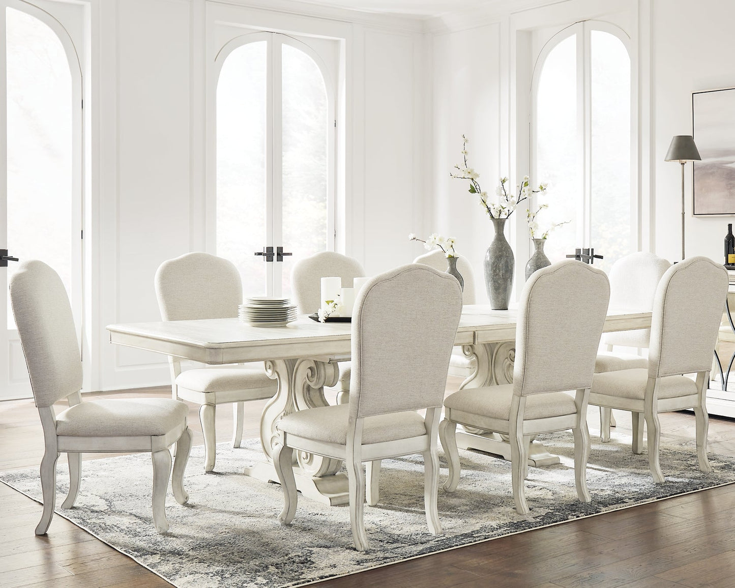 Arlendyne Dining Table and 8 Chairs Rent Wise Rent To Own Jacksonville, Florida