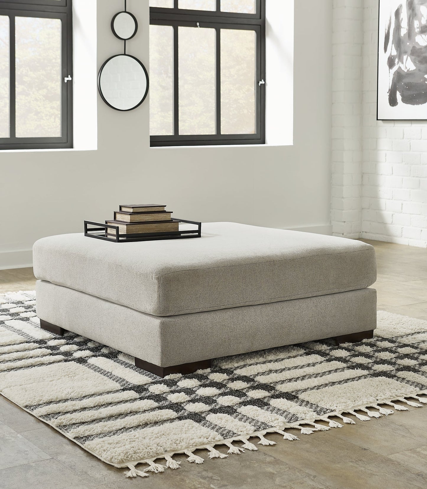 Artsie Oversized Accent Ottoman Rent Wise Rent To Own Jacksonville, Florida