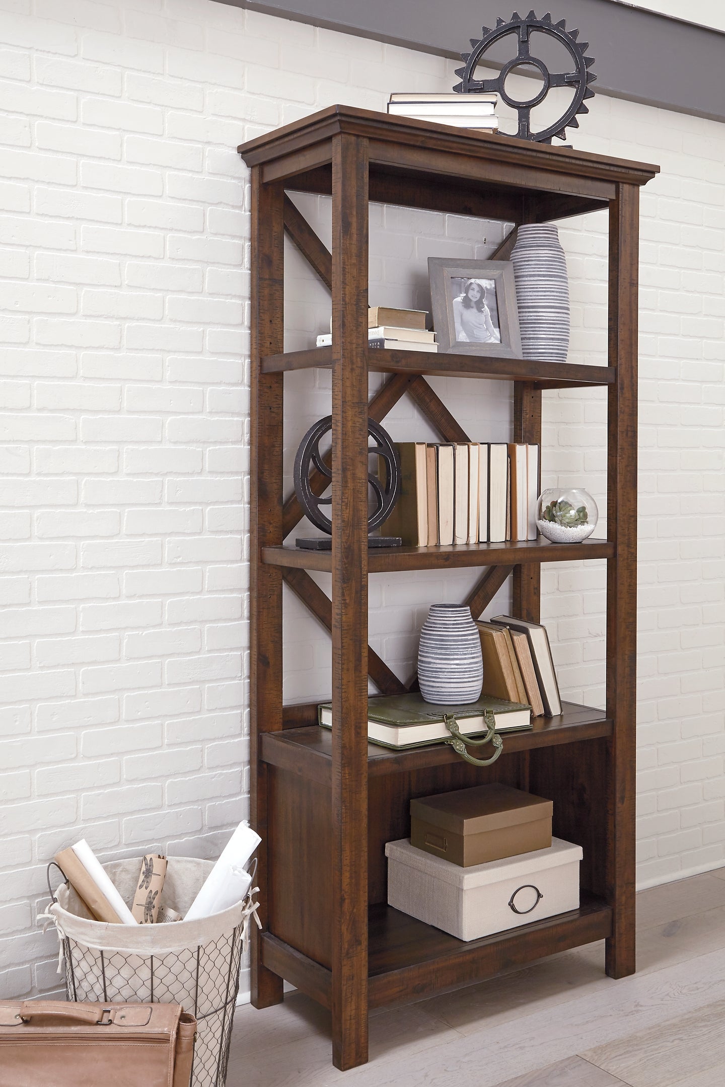 Baldridge Large Bookcase Rent Wise Rent To Own Jacksonville, Florida