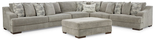 Bayless 4-Piece Sectional with Ottoman Rent Wise Rent To Own Jacksonville, Florida