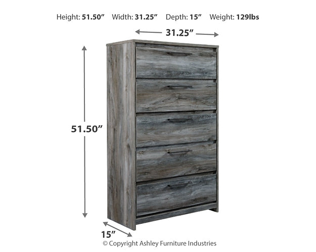 Baystorm Five Drawer Chest Rent Wise Rent To Own Jacksonville, Florida