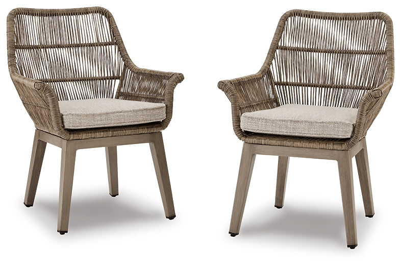 Beach Front Arm Chair With Cushion (2/CN) Rent Wise Rent To Own Jacksonville, Florida