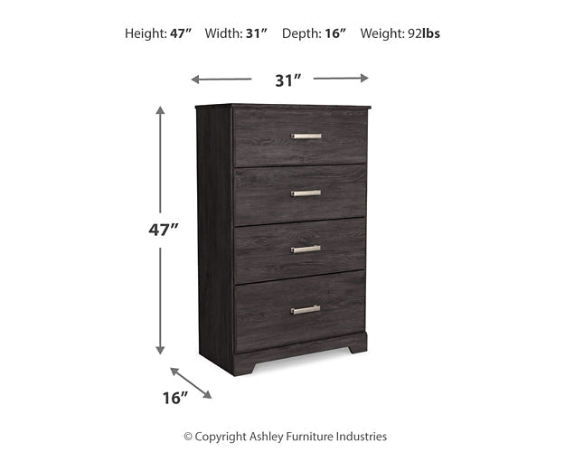 Belachime Four Drawer Chest Rent Wise Rent To Own Jacksonville, Florida