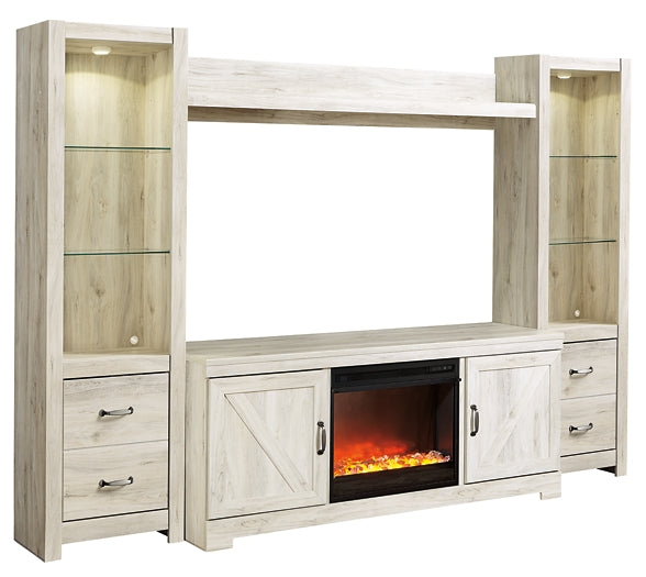 Bellaby 4-Piece Entertainment Center with Fireplace Rent Wise Rent To Own Jacksonville, Florida