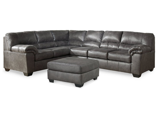 Bladen 3-Piece Sectional with Ottoman Rent Wise Rent To Own Jacksonville, Florida