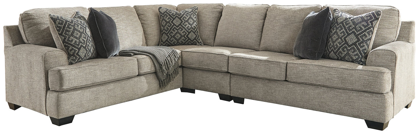 Bovarian 3-Piece Sectional with Ottoman Rent Wise Rent To Own Jacksonville, Florida