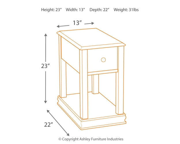 Breegin Chair Side End Table Rent Wise Rent To Own Jacksonville, Florida