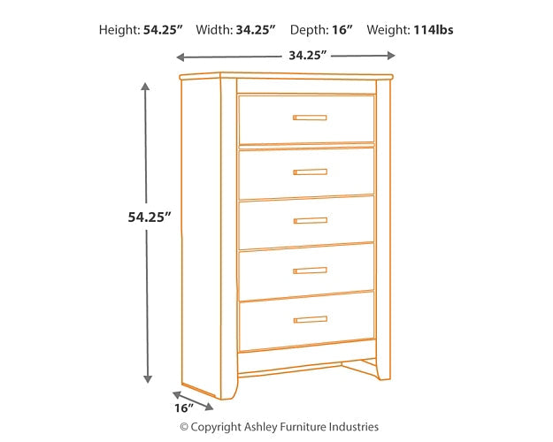 Brinxton Five Drawer Chest Rent Wise Rent To Own Jacksonville, Florida