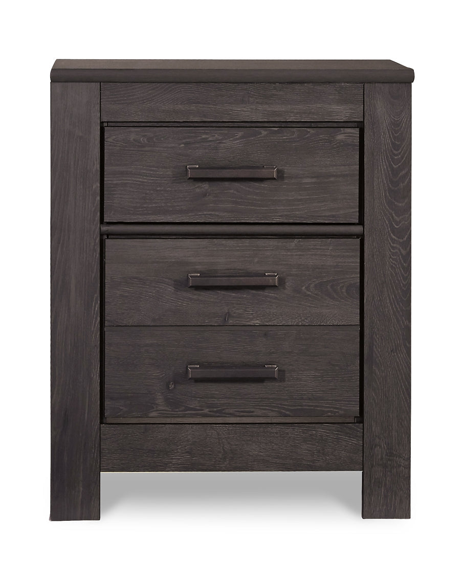 Brinxton Full Panel Bed with Mirrored Dresser and 2 Nightstands Rent Wise Rent To Own Jacksonville, Florida