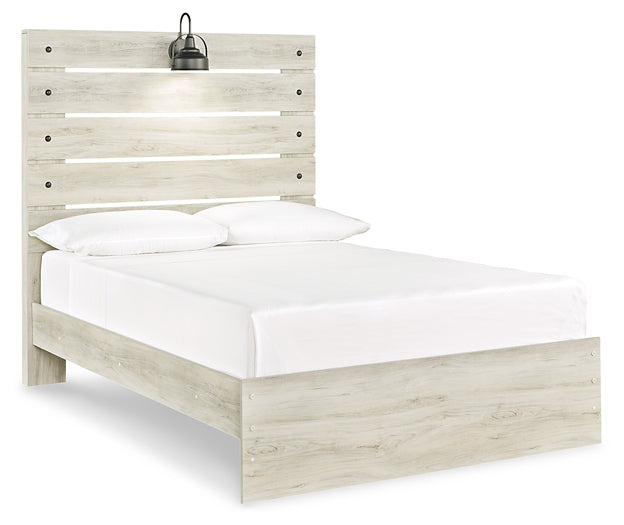 Cambeck Full Panel Bed with Mirrored Dresser and 2 Nightstands Rent Wise Rent To Own Jacksonville, Florida