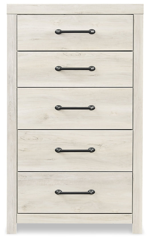 Cambeck Twin Panel Bed with 4 Storage Drawers with Mirrored Dresser, Chest and Nightstand Rent Wise Rent To Own Jacksonville, Florida