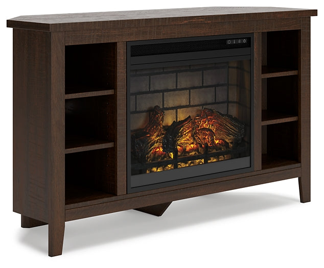 Camiburg Corner TV Stand with Electric Fireplace Rent Wise Rent To Own Jacksonville, Florida