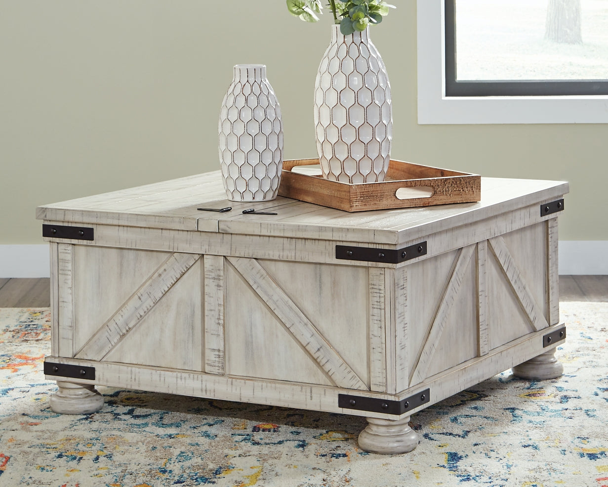 Carynhurst Cocktail Table with Storage Rent Wise Rent To Own Jacksonville, Florida