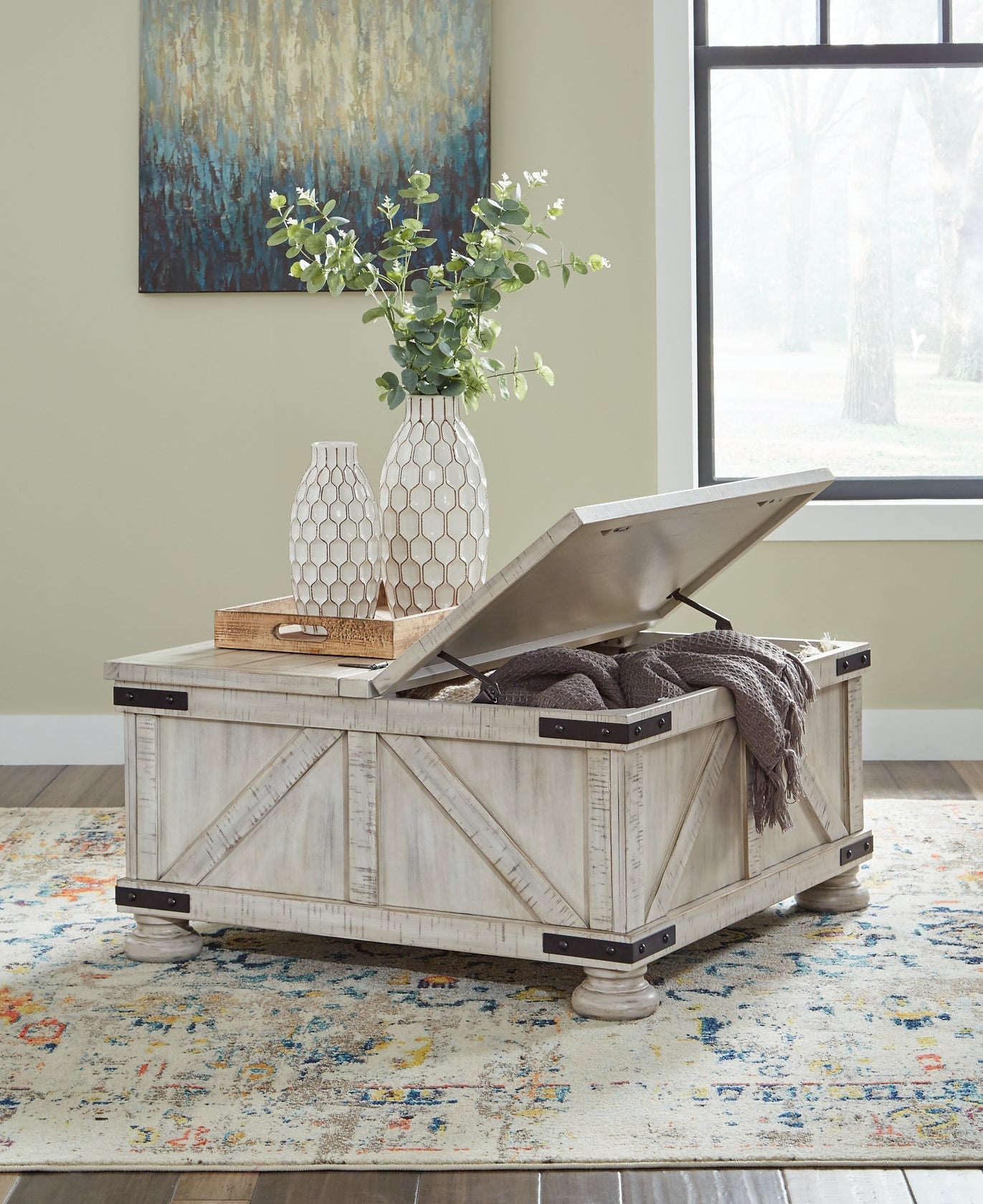 Carynhurst Cocktail Table with Storage Rent Wise Rent To Own Jacksonville, Florida