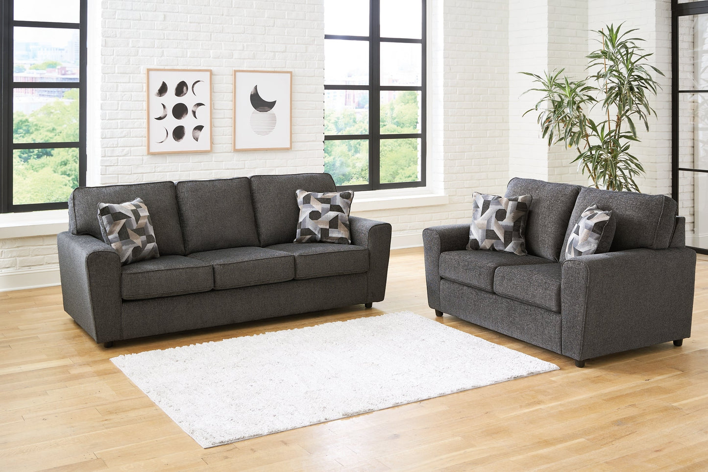 Cascilla Sofa, Loveseat, Chair and Ottoman Rent Wise Rent To Own Jacksonville, Florida