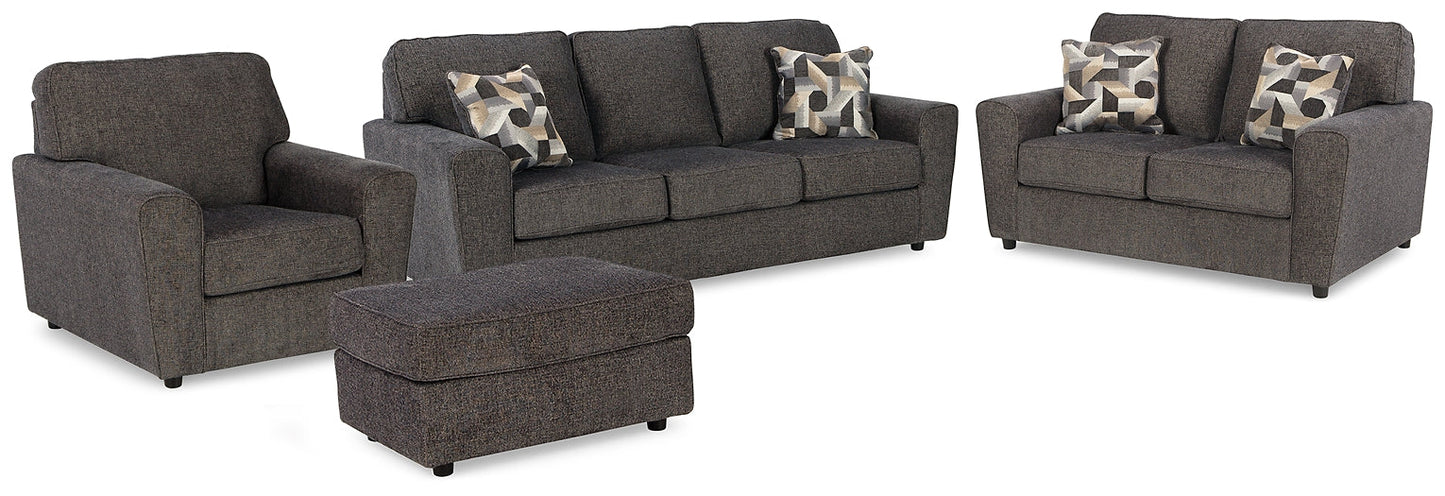 Cascilla Sofa, Loveseat, Chair and Ottoman Rent Wise Rent To Own Jacksonville, Florida
