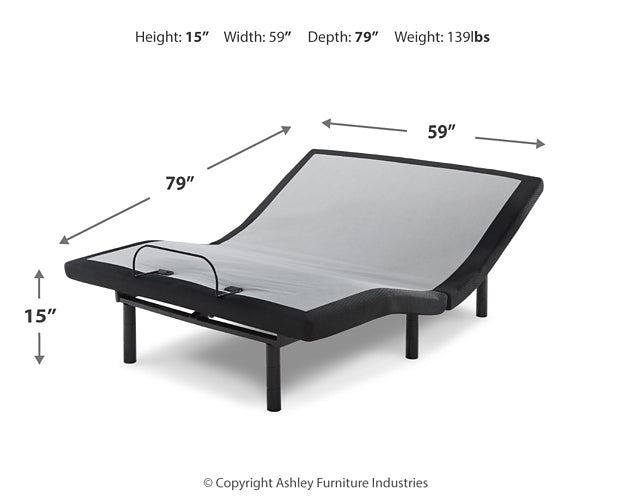 Chime 8 Inch Memory Foam Mattress with Adjustable Base Rent Wise Rent To Own Jacksonville, Florida