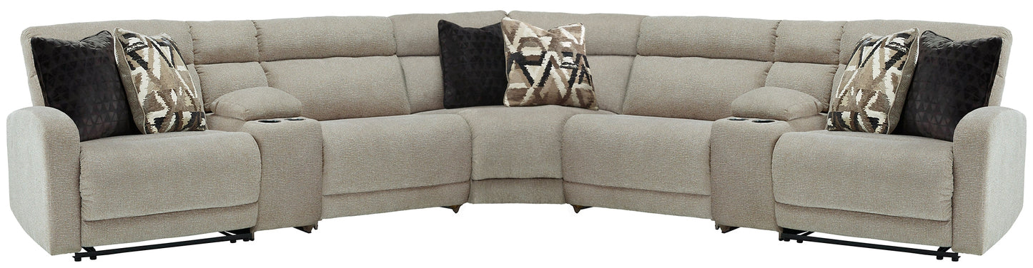 Colleyville 7-Piece Power Reclining Sectional Rent Wise Rent To Own Jacksonville, Florida