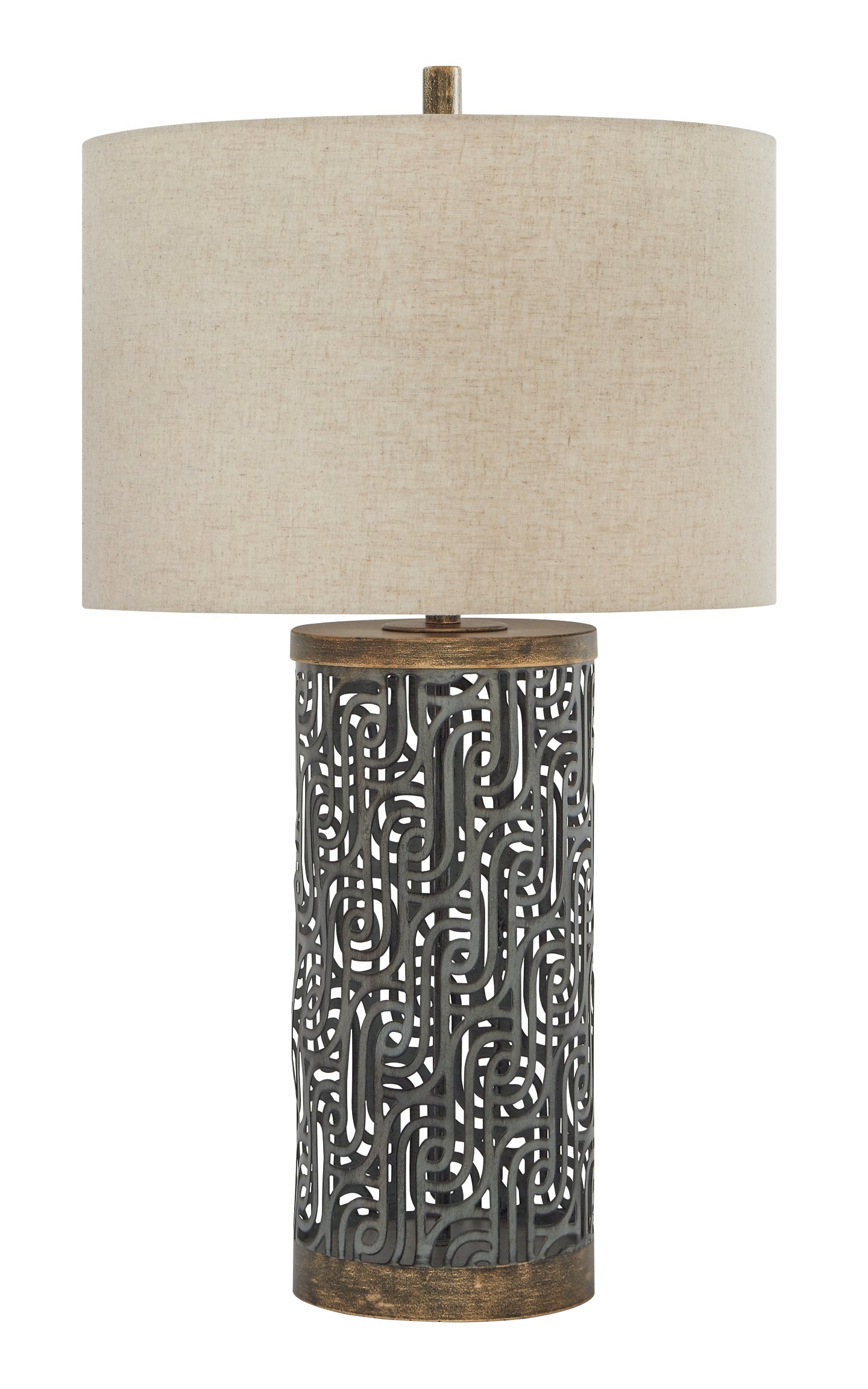 Dayo Metal Table Lamp (1/CN) Rent Wise Rent To Own Jacksonville, Florida