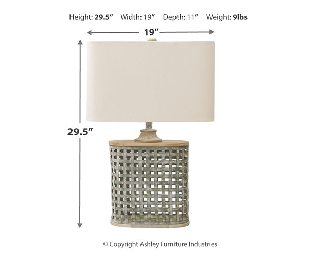 Deondra Metal Table Lamp (1/CN) Rent Wise Rent To Own Jacksonville, Florida