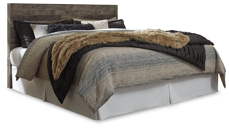 Derekson King Panel Headboard with Mirrored Dresser and Chest Rent Wise Rent To Own Jacksonville, Florida