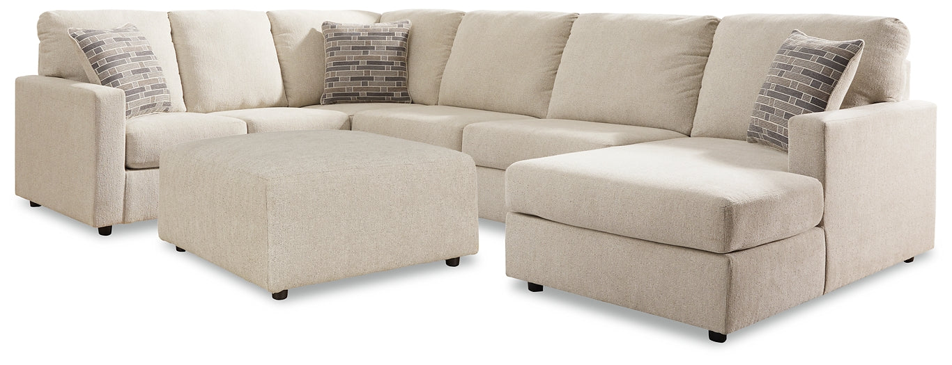 Edenfield 3-Piece Sectional with Ottoman Rent Wise Rent To Own Jacksonville, Florida