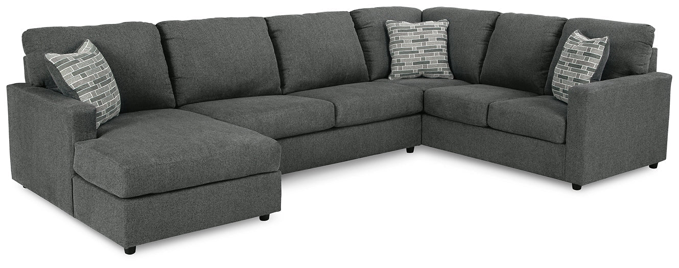 Edenfield 3-Piece Sectional with Ottoman Rent Wise Rent To Own Jacksonville, Florida