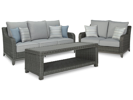 Elite Park Outdoor Sofa and Loveseat with Coffee Table Rent Wise Rent To Own Jacksonville, Florida