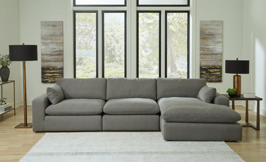 Elyza 3-Piece Sectional with Chaise Rent Wise Rent To Own Jacksonville, Florida