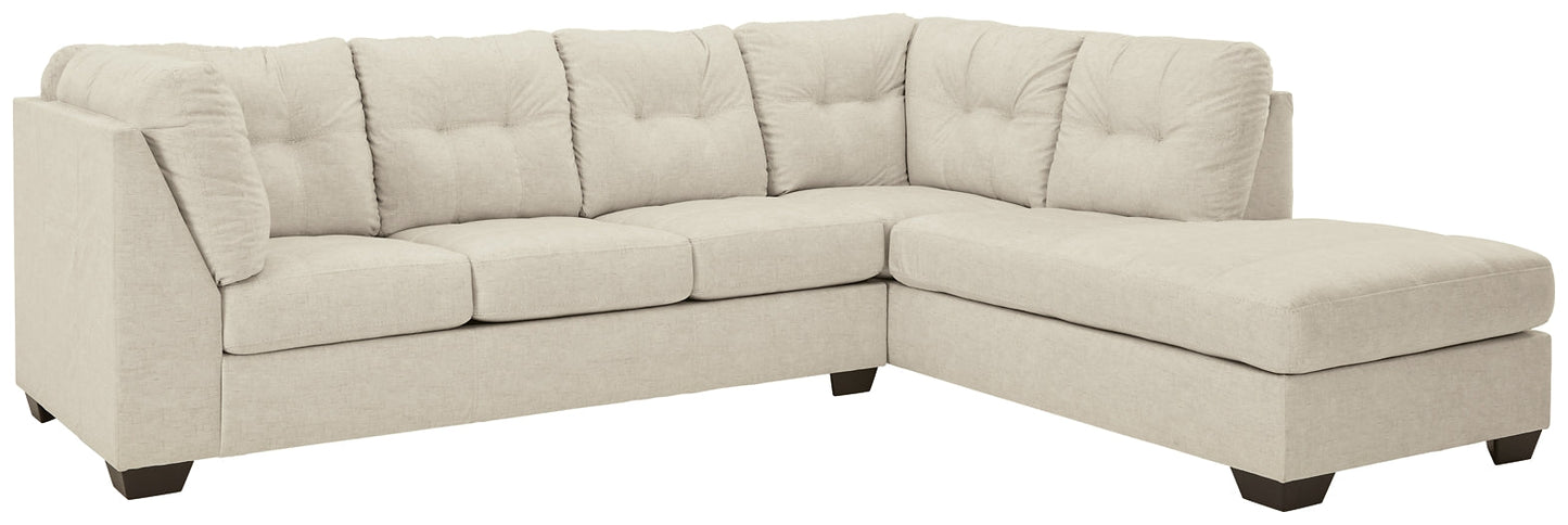 Falkirk 2-Piece Sectional with Ottoman Rent Wise Rent To Own Jacksonville, Florida