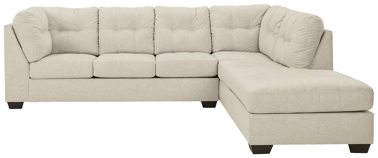 Falkirk 2-Piece Sectional with Ottoman Rent Wise Rent To Own Jacksonville, Florida