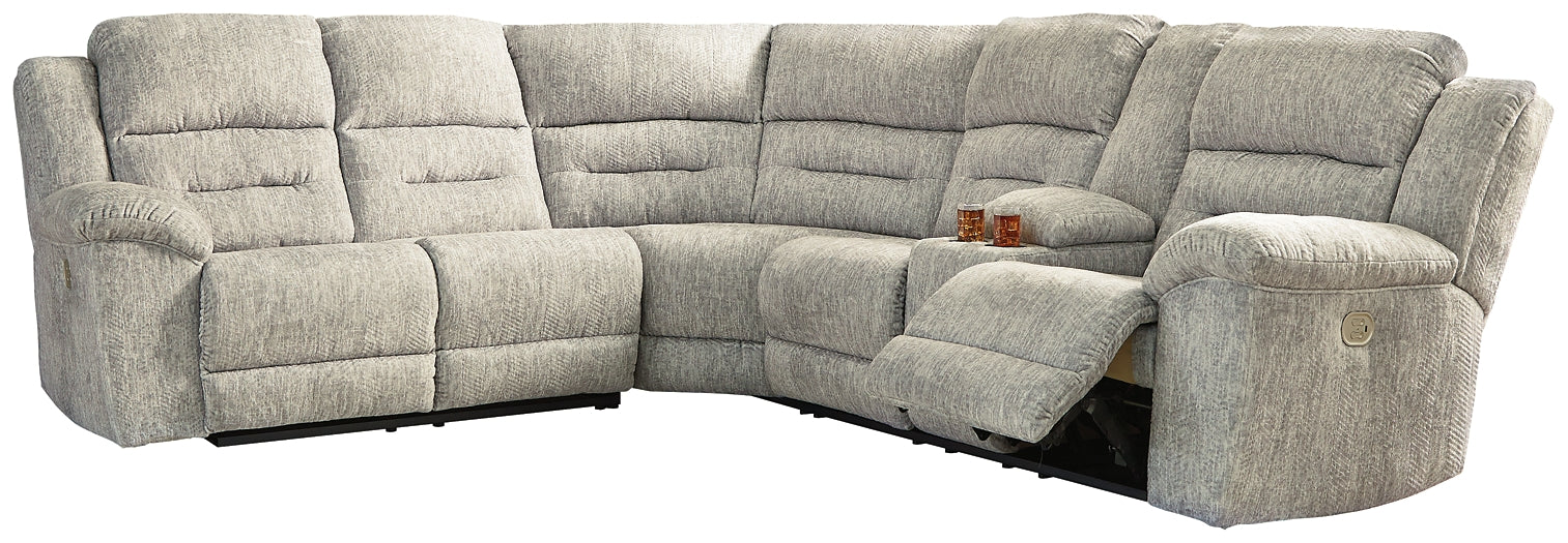 Family Den 3-Piece Power Reclining Sectional Rent Wise Rent To Own Jacksonville, Florida