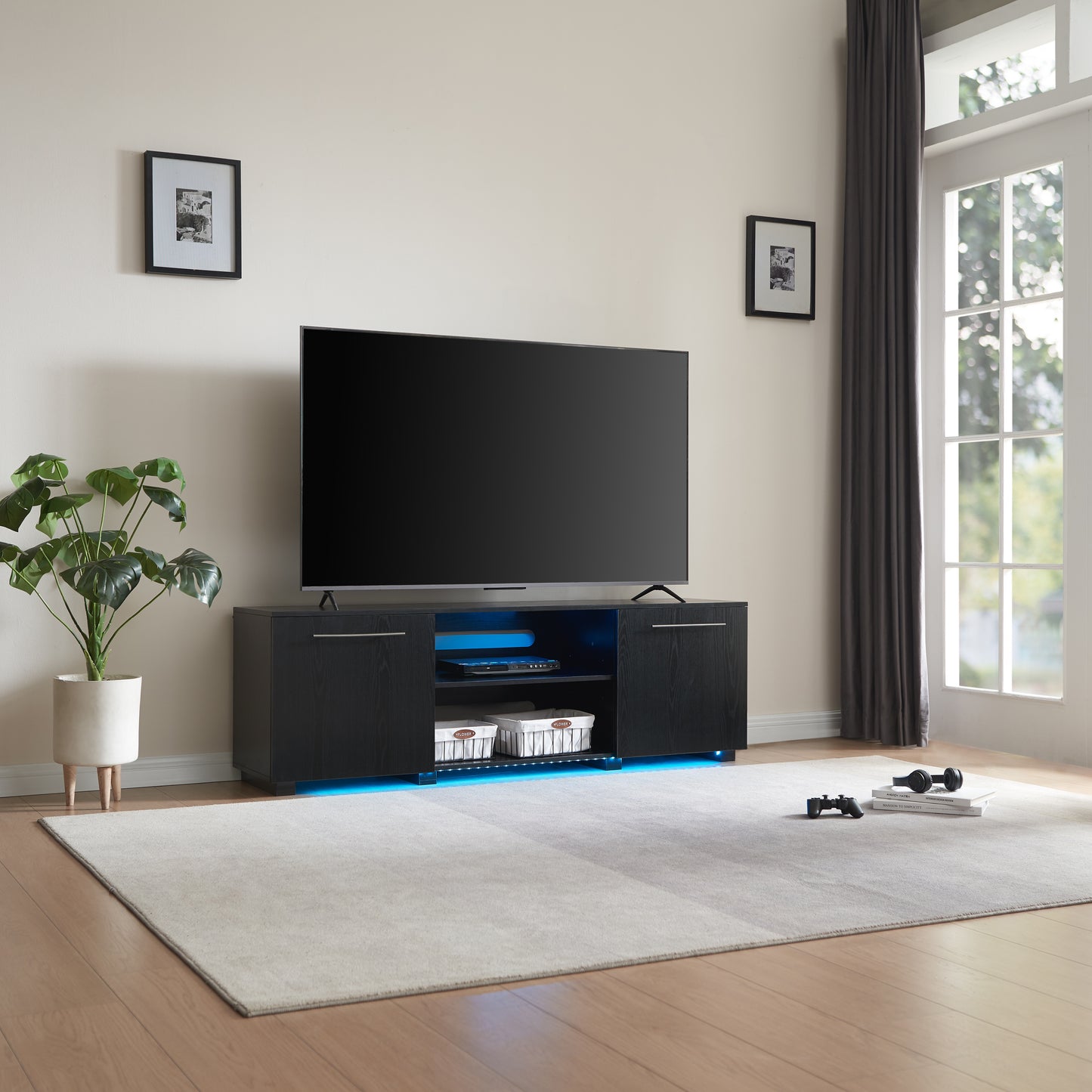 Medford LED TV Console Black