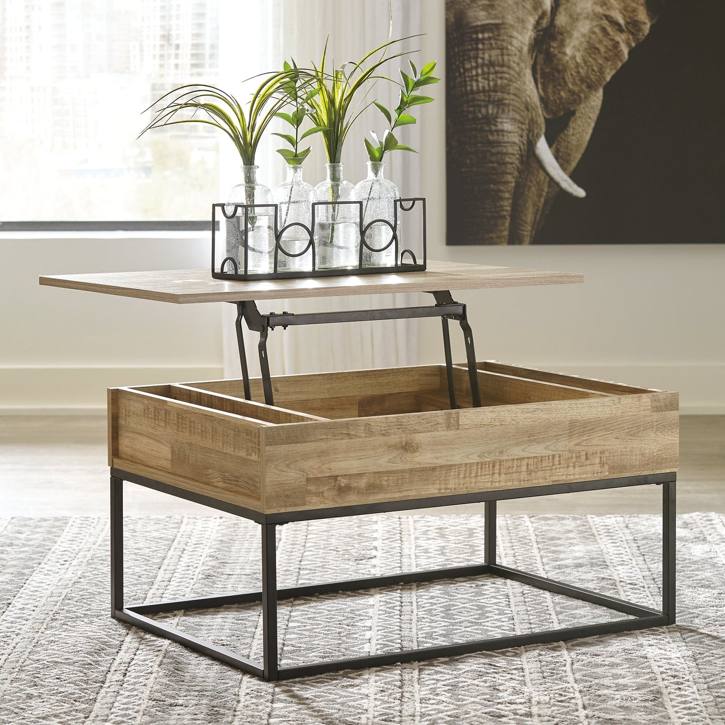 Gerdanet Coffee Table with 1 End Table Rent Wise Rent To Own Jacksonville, Florida