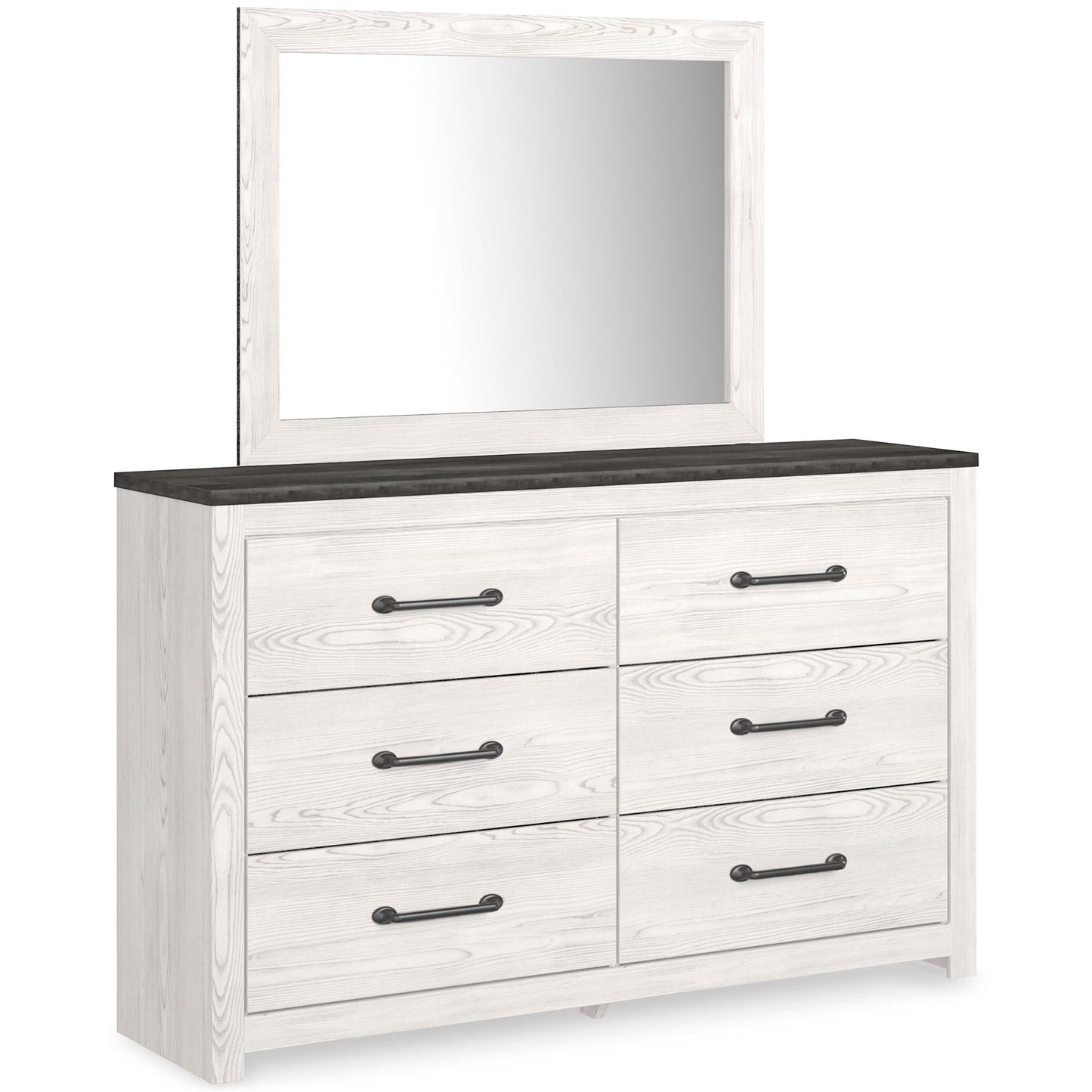 Gerridan Full Panel Bed with Mirrored Dresser and Chest Rent Wise Rent To Own Jacksonville, Florida