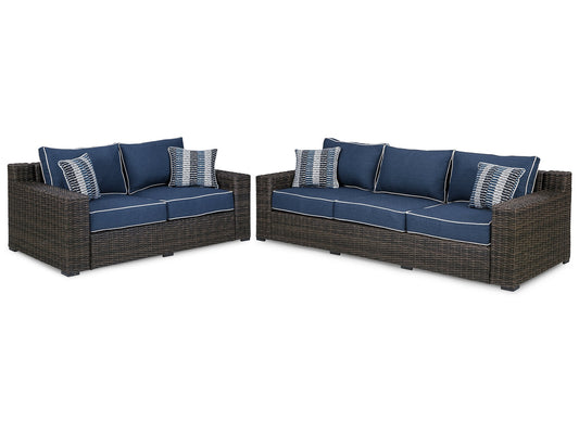 Grasson Lane Outdoor Sofa and Loveseat Rent Wise Rent To Own Jacksonville, Florida