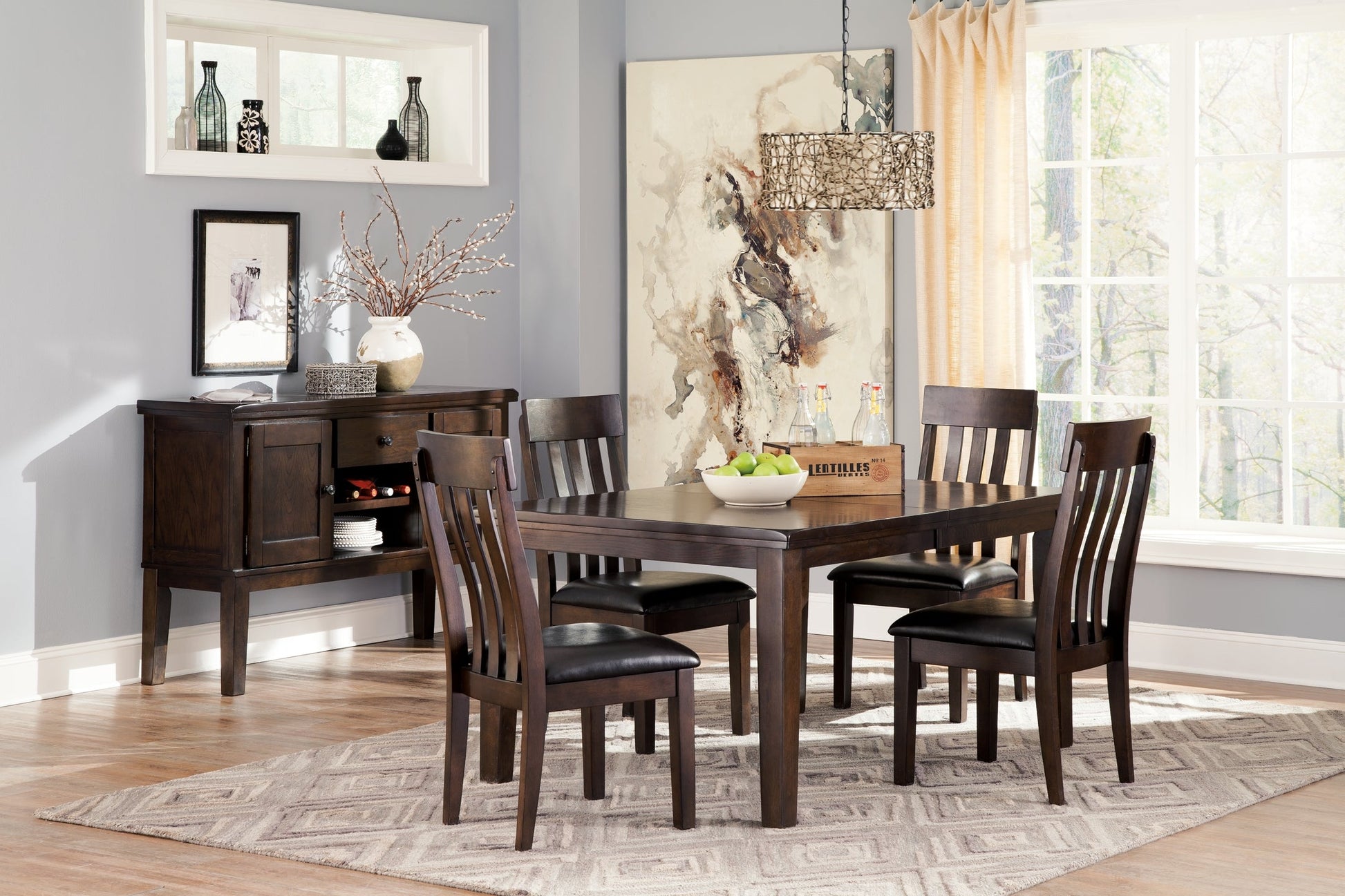 Haddigan Dining Table and 4 Chairs Rent Wise Rent To Own Jacksonville, Florida
