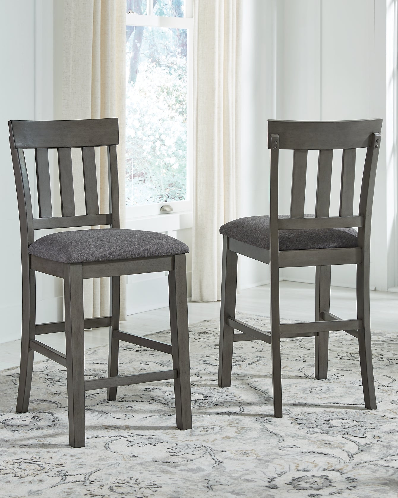 Hallanden Upholstered Barstool (2/CN) Rent Wise Rent To Own Jacksonville, Florida