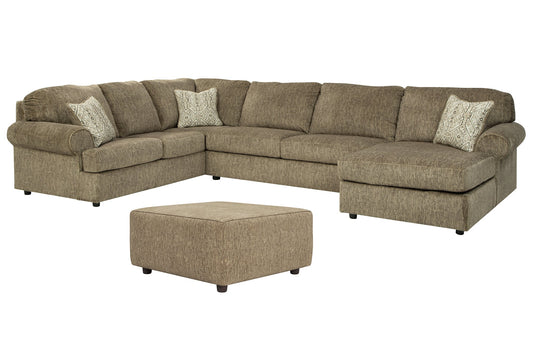 Hoylake 3-Piece Sectional with Ottoman Rent Wise Rent To Own Jacksonville, Florida