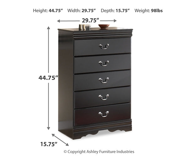 Huey Vineyard Full Sleigh Bed with Mirrored Dresser and Chest Rent Wise Rent To Own Jacksonville, Florida