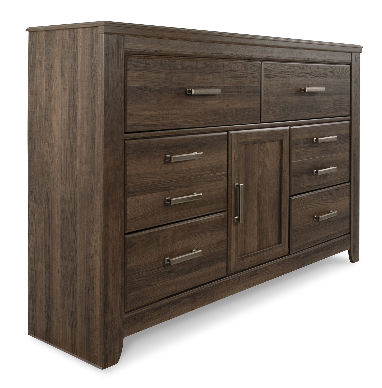 Juararo California King Panel Bed with Mirrored Dresser Rent Wise Rent To Own Jacksonville, Florida