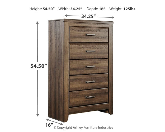 Juararo Queen Panel Headboard with Mirrored Dresser and Chest Rent Wise Rent To Own Jacksonville, Florida